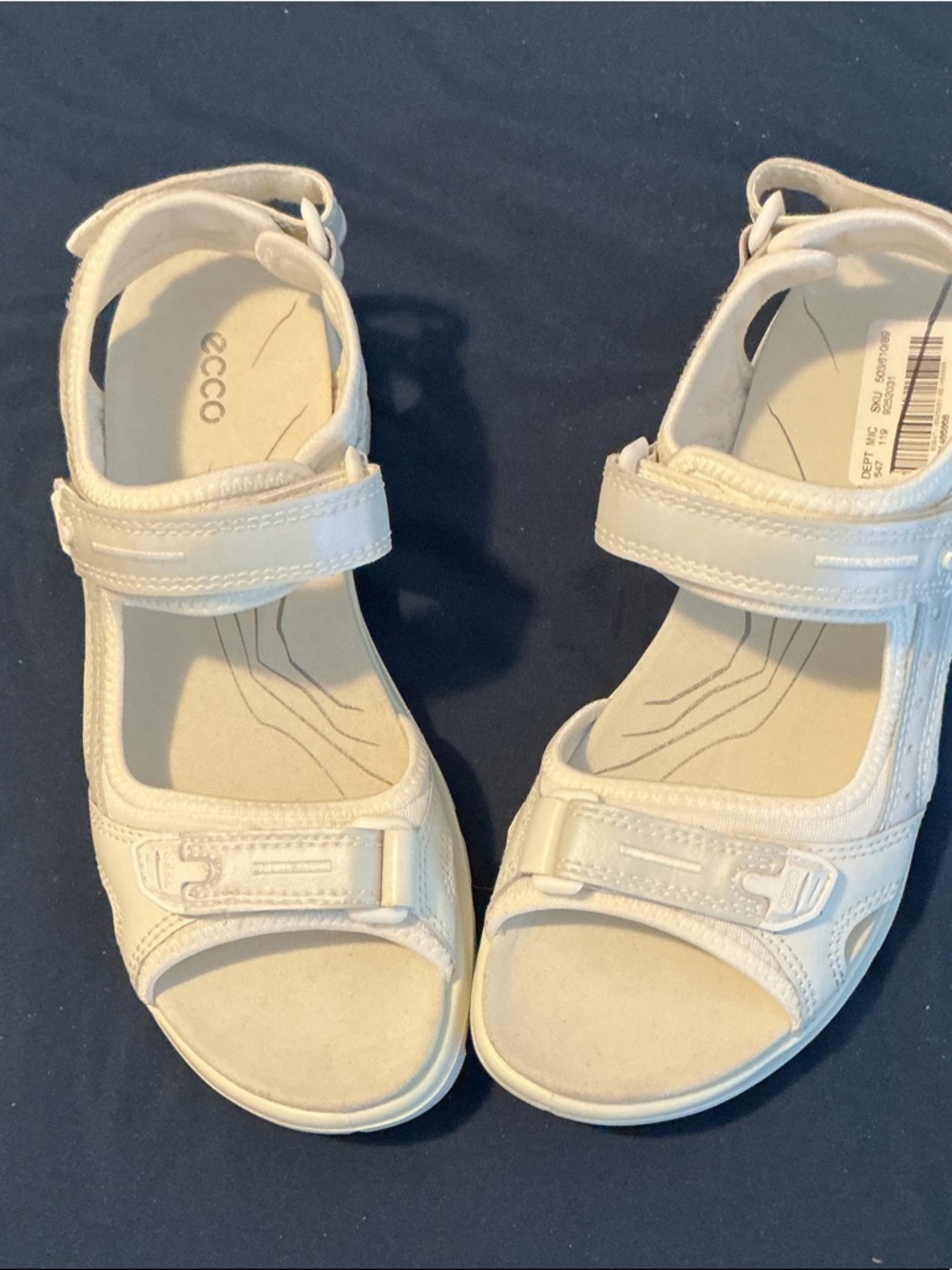 Ecco White Yucatán Walking Sandals  Comfort Sandals  Uk 40 9-9.5